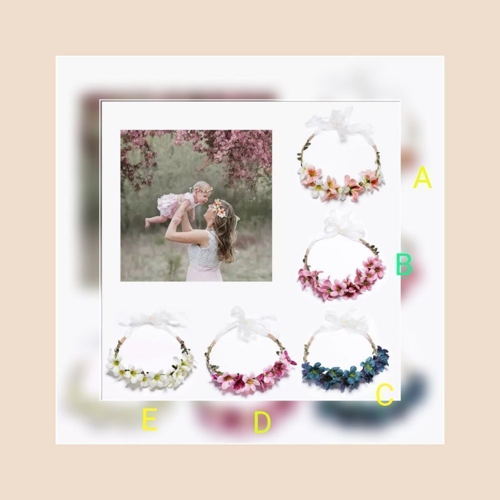 Acessorie girls Flower Headbands For Girls Kids Fl